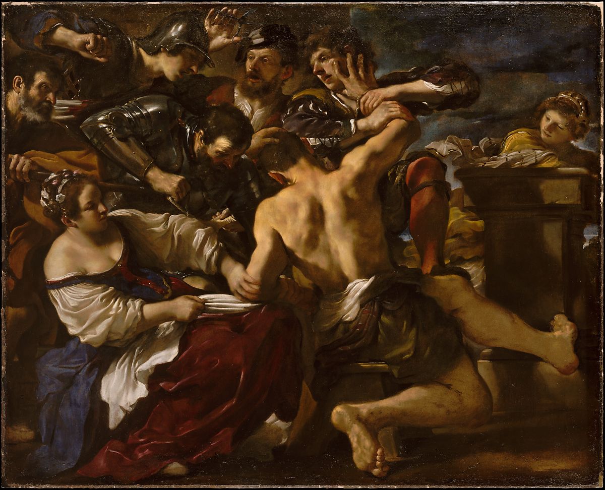 Title: Samson Captured by the Philistines Artist: Guercino (Giovanni Francesco Barbieri) (Italian, Cento 1591–1666 Bologna) Date: 1619